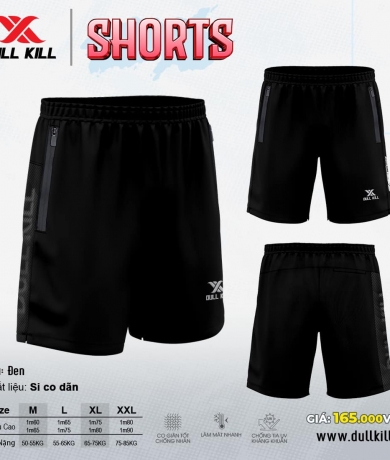Quấn Short Dullkill đen tuyền