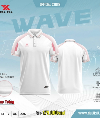 Áo thun Polo WAVE trắng