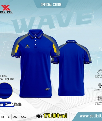 Áo thun Polo WAVE xanh bích