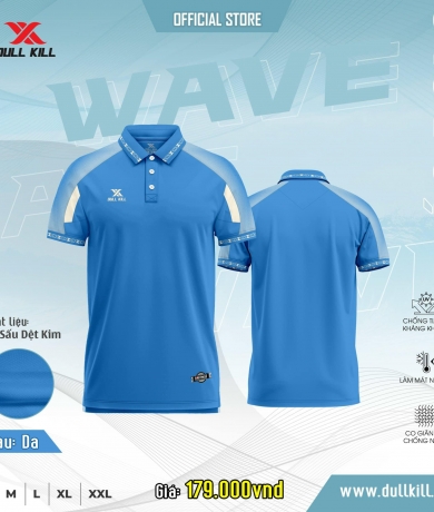 Áo thun Polo WAVE xanh da